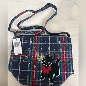 VERA BRADLEY Bucket
Crossbody Bag Purse SCOTTIE
DOGS Cotton